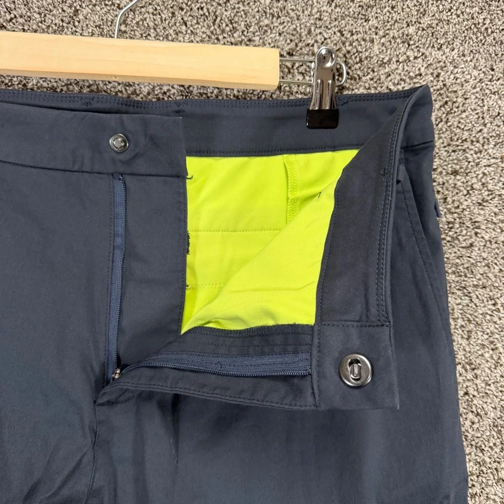 Birddogs Pants Mens 34/28 Blue Performance Stretch Chino Unlined Casual Golf
